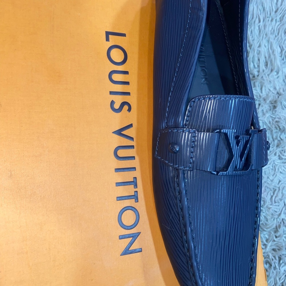 Louis Vuitton Blue Loafers Sleek Slip-Ons